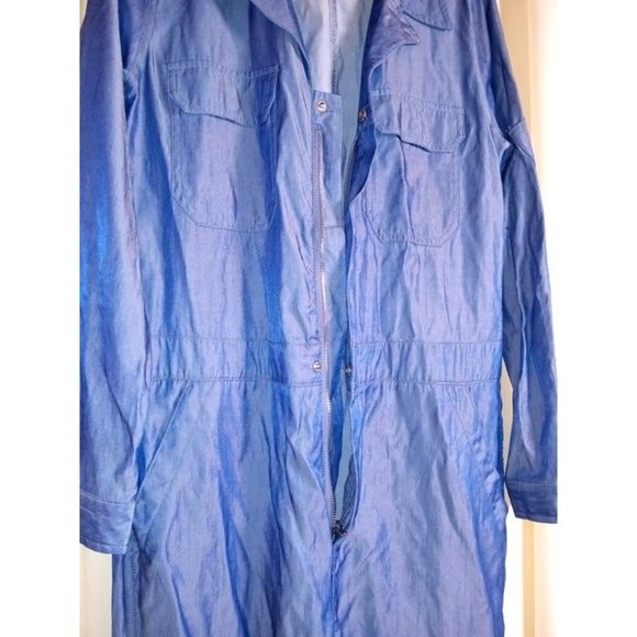 Rose‎ Velvet Size Large Zip/Button Front Long Sleeve Pants Jumpsuit BRAND NEW - Picture 6 of 7